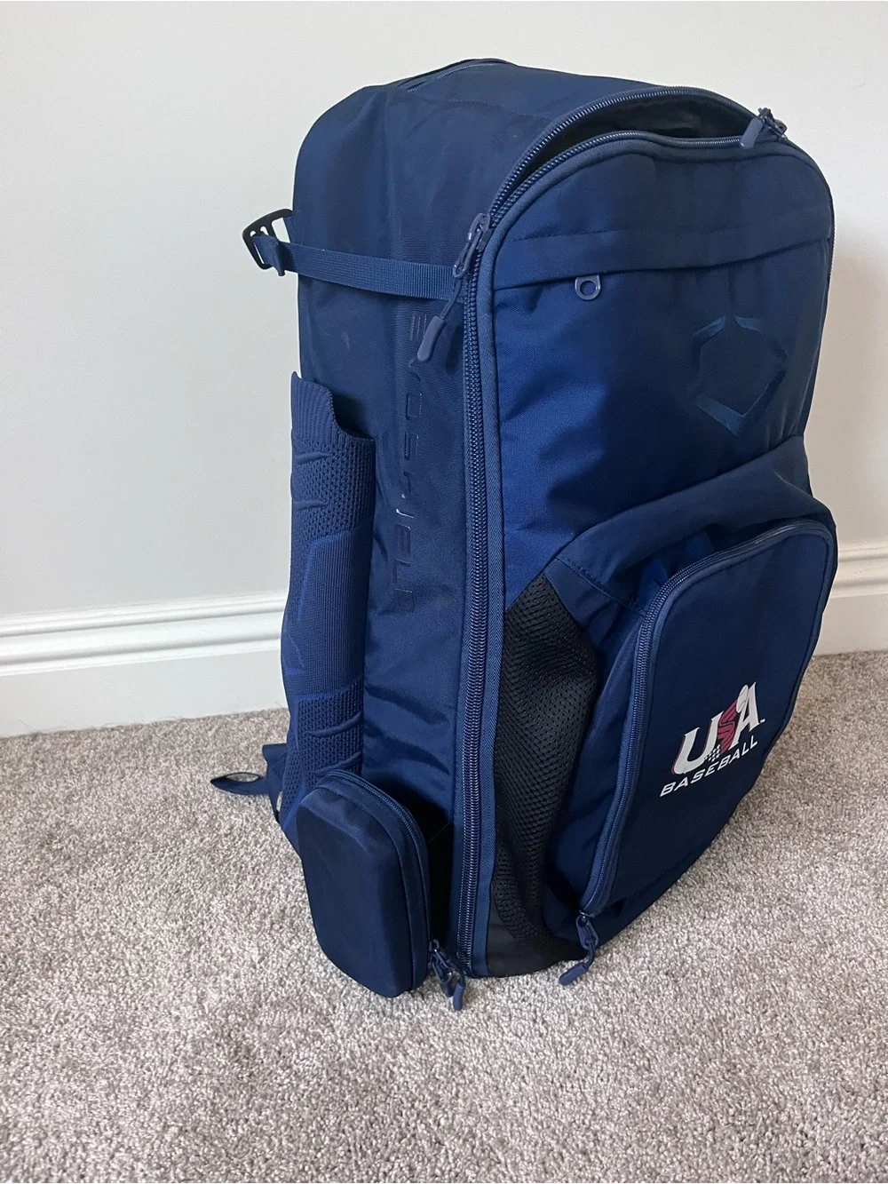 USA Baseball EvoShield Navy Gear Backpack